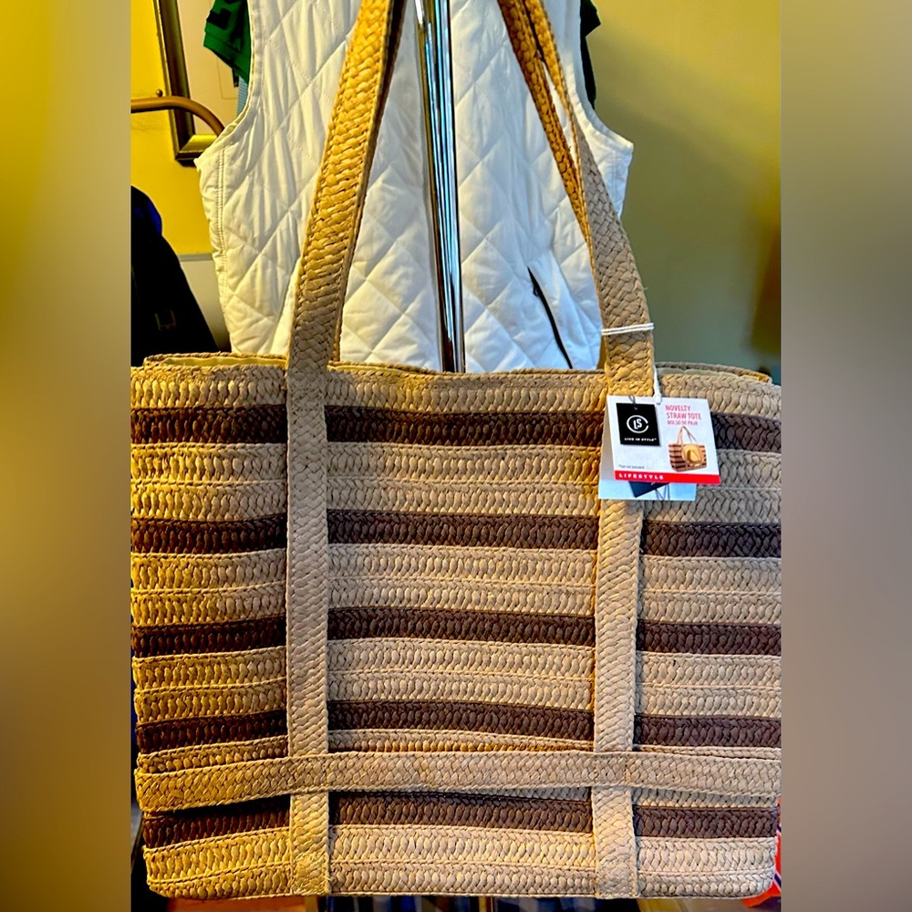 Hat Attack Straw Tote - NWT